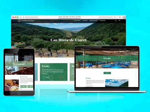 Mock up web Can Riera de Ciuret